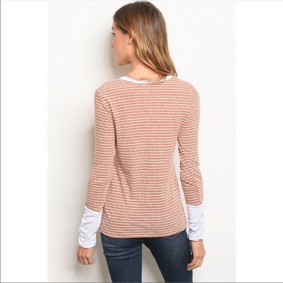 🆕 ❗️LAST 1❗️KALLI COLLECTIONS STRIPED TOP - Picture 2 of 4
